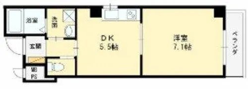 ファンライフ小阪【1階】の間取り
