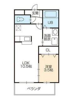 カーサ ハナブサ【1階】の間取り