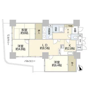 スカイステージ33(0005435)【19階】の間取り