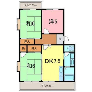 パラシオン平成【2階】の間取り