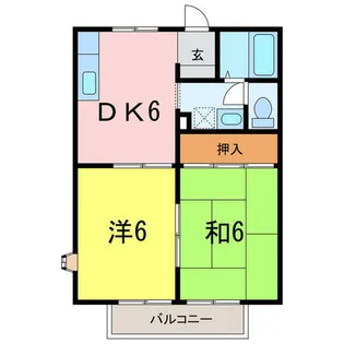 フェアリーハウス二本木【1階】の間取り