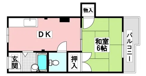 正雀プラザ【502号室】の間取り