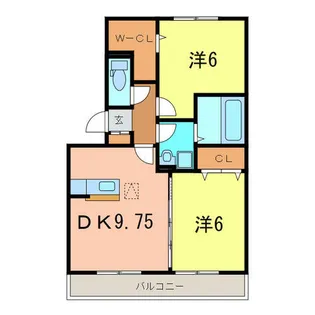 ルミエール新道【1階】の間取り
