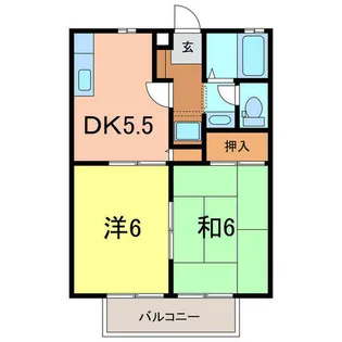 ゴールドバレー【2階】の間取り
