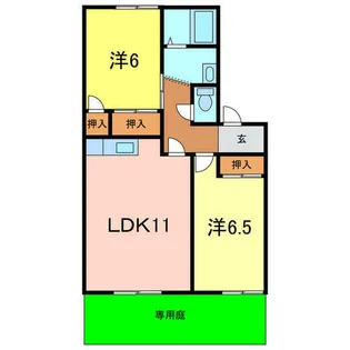 セゾンのぞみC【1階】の間取り