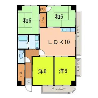 第3新安城ビル【4階】の間取り