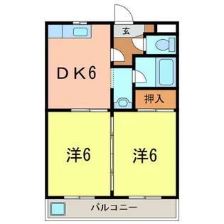 グリーンコート【2階】の間取り