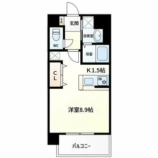 ヴィラルーチェ【4階】の間取り