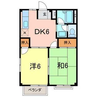 エルディムサントピアA【2階】の間取り