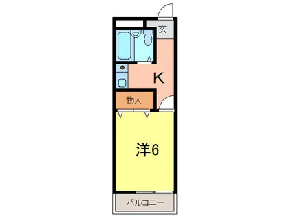 矢羽根ビル【5階】の間取り
