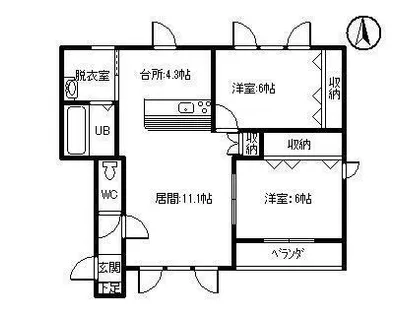 シオン【2階】の間取り