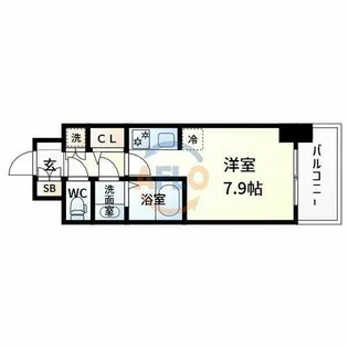 コンフォリア江坂広芝町【9階】の間取り
