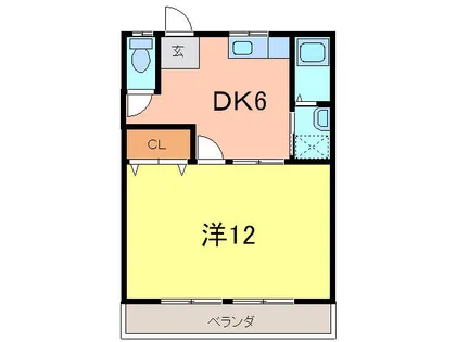 第一丸博ビル【2階】の間取り