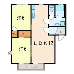 ジュネスシャトーA【2階】の間取り
