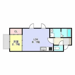 RAI【105号室】の間取り