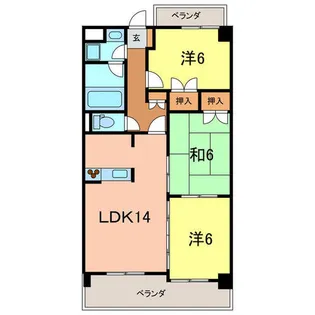 3LDKの間取り画像