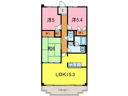 愛知県安城市百石町2丁目【マンション】の間取り