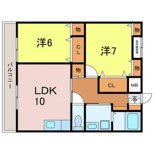 愛知県刈谷市野田町西田【アパート】の間取り