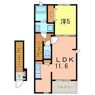 スプリングテラス【2階】の間取り