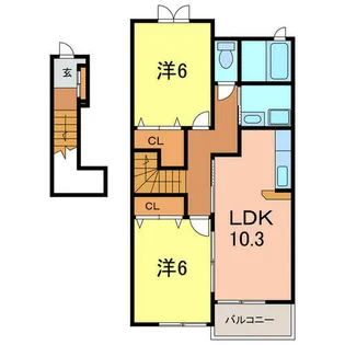 セレーネ【2階】の間取り