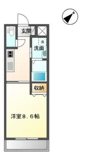 シャインキャッスル【1階】の間取り