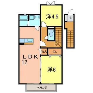 エスペランサ【2階】の間取り