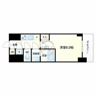エスリードレジデンス大阪ウエストコート【3階】の間取り
