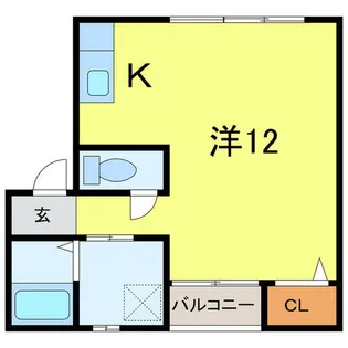 愛知県安城市大東町【アパート】の間取り