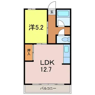 愛知県高浜市屋敷町1丁目【アパート】の間取り