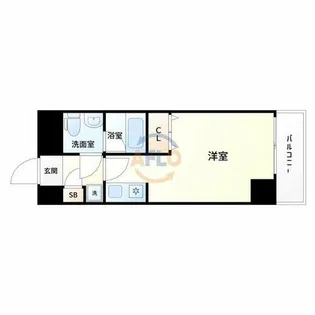 ヴァンスタージュ姫里【6階】の間取り