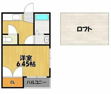 コンフォートベネフィス室見Ⅰ【2階】の間取り