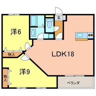Sun石ナ曽根N【1階】の間取り