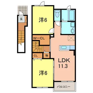 エンポリウム寿々木【2階】の間取り