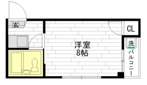 ロイヤルメゾン生野【1階】の間取り