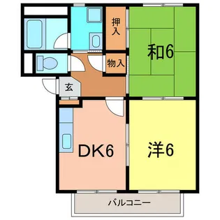 サープラスサンアイA【1階】の間取り