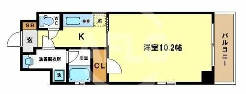 フレンシアノイエ内本町【11階】の間取り