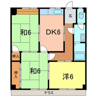 エスポワール錦【1階】の間取り