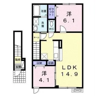 ボンヌールコート【2階】の間取り