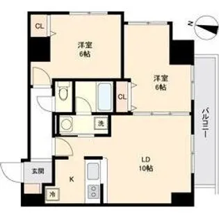 ラクラス円山公園【9階】の間取り