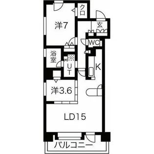 ラ・クラッセ札幌ステーションスクエア【6階】の間取り