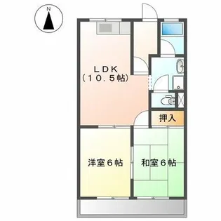 ロイヤルコープM【3階】の間取り