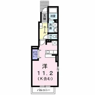 バーミィ F.Ⅱ【1階】の間取り