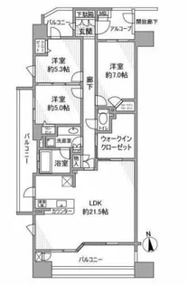 エムズシティ一宮フォレステージ【13階】の間取り