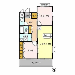 エクセレンス フジエ【2階】の間取り