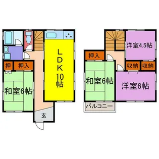 兵庫県姫路市香寺町相坂【一戸建】の間取り