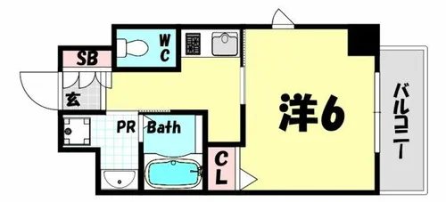 エステムコート神戸元町ヒルズ【4階】の間取り
