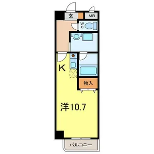 ハイライフマンションHORIO B.L.D【4階】の間取り