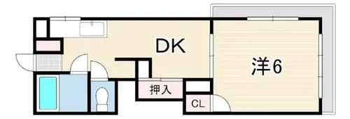シャトー五色山【3階】の間取り