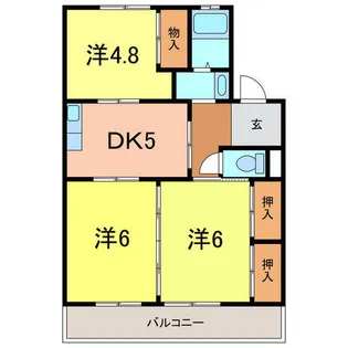 湫マンション【2階】の間取り