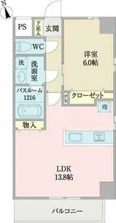 コントレイルりんくう常滑【111号室】の間取り